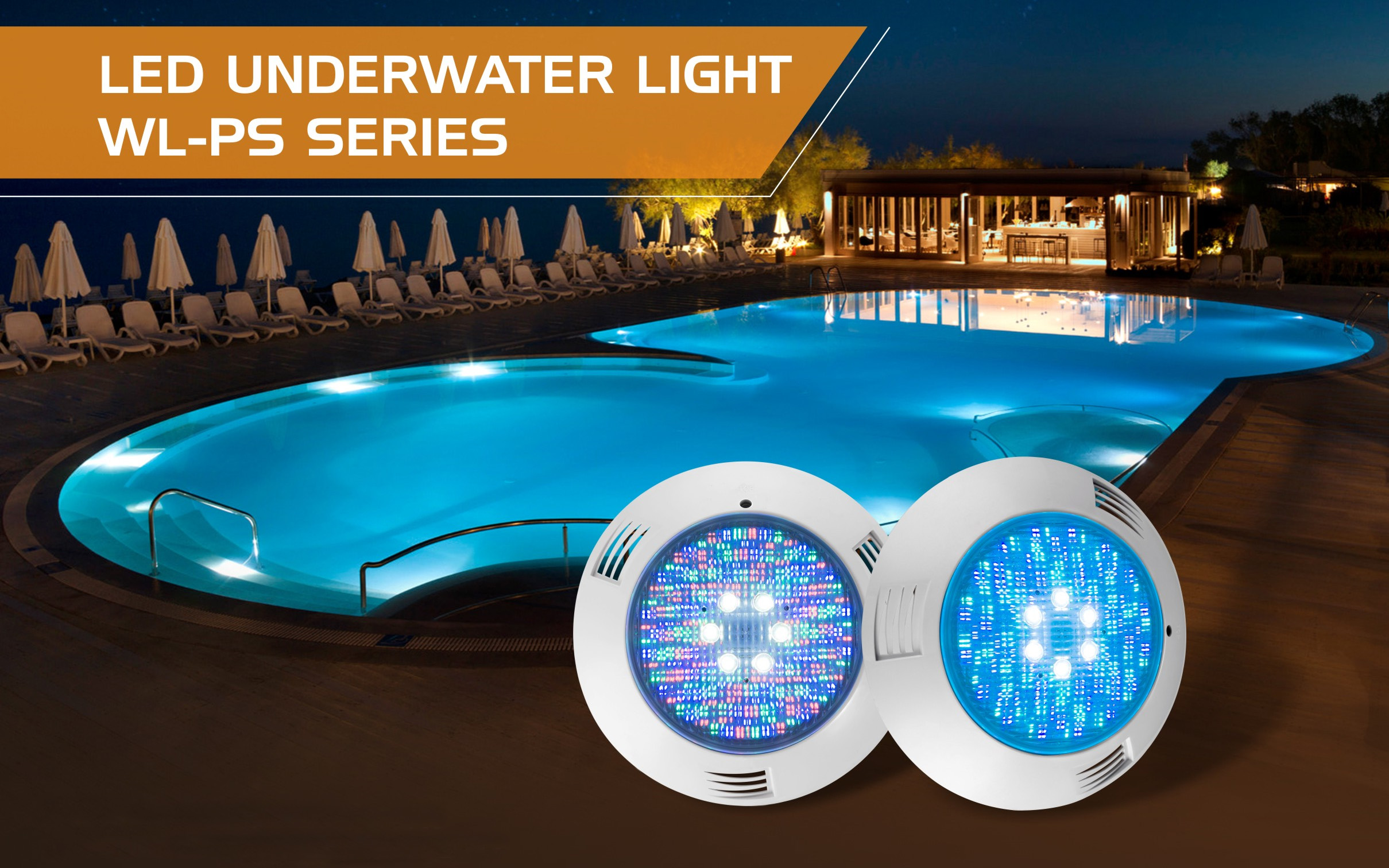 New Designed Swimming Pool Light with 18W SMD LED Light+6W High Power LED Light.